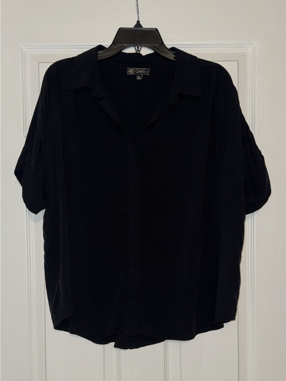 DC Black Button-Front Shirt